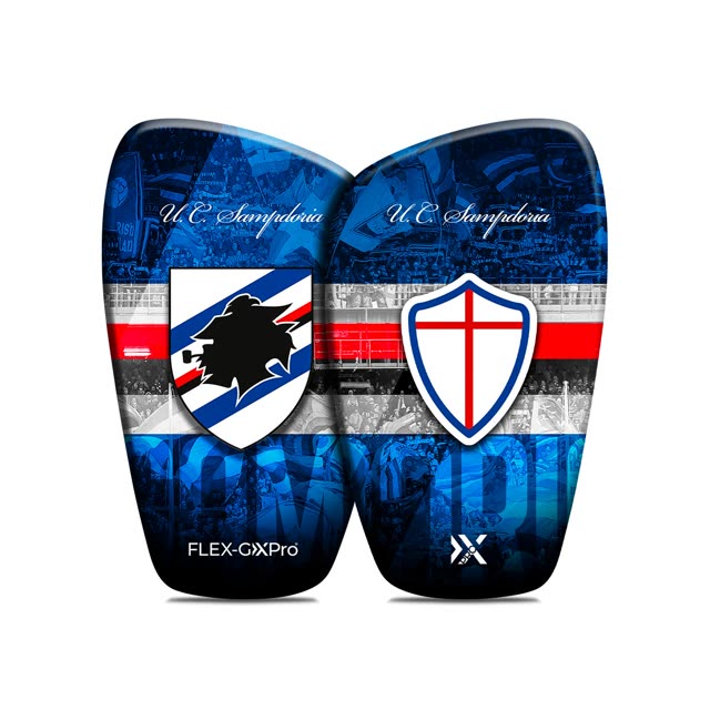 UC Sampdoria, línea específica de espinilleras FLEX-GXPro