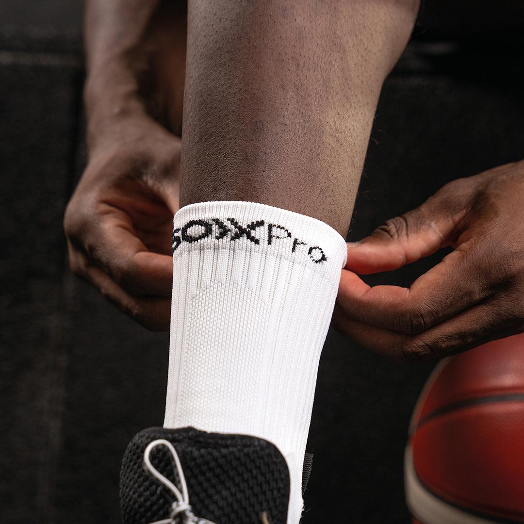 SOXPRO CLASSIC Grip Socks 3 Paia Bianche: Scendi In Campo Con Massimo Grip!